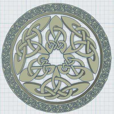 Đế Lót Ly Mandala Celtic 33