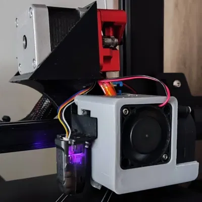 Ống dẫn quạt tản nhiệt Ender 3 V2 Neo - 4020 kiểu Satsana có đế nam châm