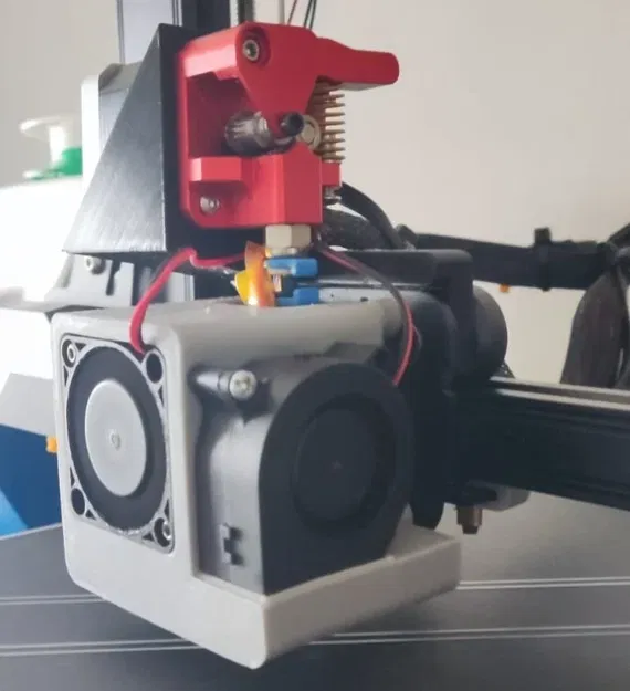 Ống dẫn quạt tản nhiệt Ender 3 V2 Neo - 4020 kiểu Satsana có đế nam châm - Image 2