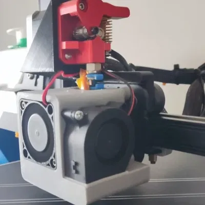 Ống dẫn quạt tản nhiệt Ender 3 V2 Neo - 4020 kiểu Satsana có đế nam châm