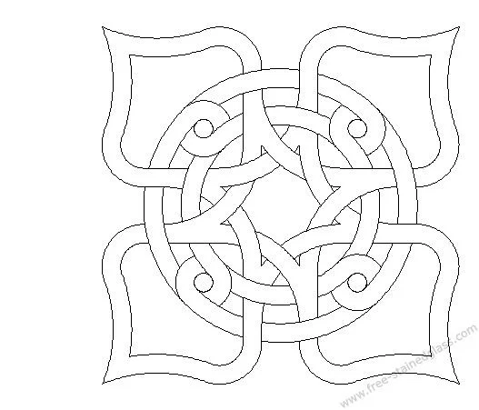 Đế Lót Cốc Hoa Văn Mandala Celtic 28 - Image 2