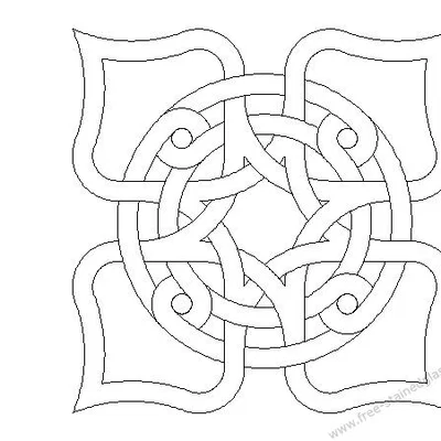 Đế Lót Cốc Hoa Văn Mandala Celtic 28
