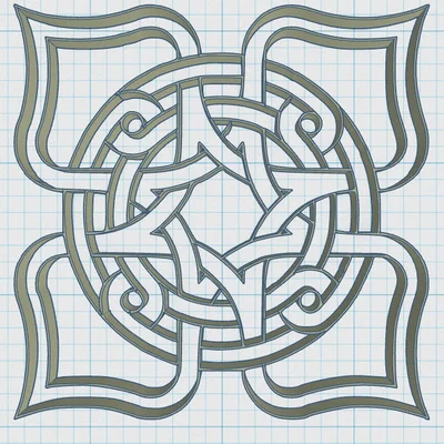 Đế Lót Cốc Hoa Văn Mandala Celtic 28