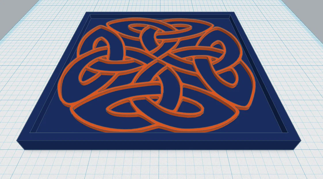 Celtic Mandala Coaster 27 - Image 1