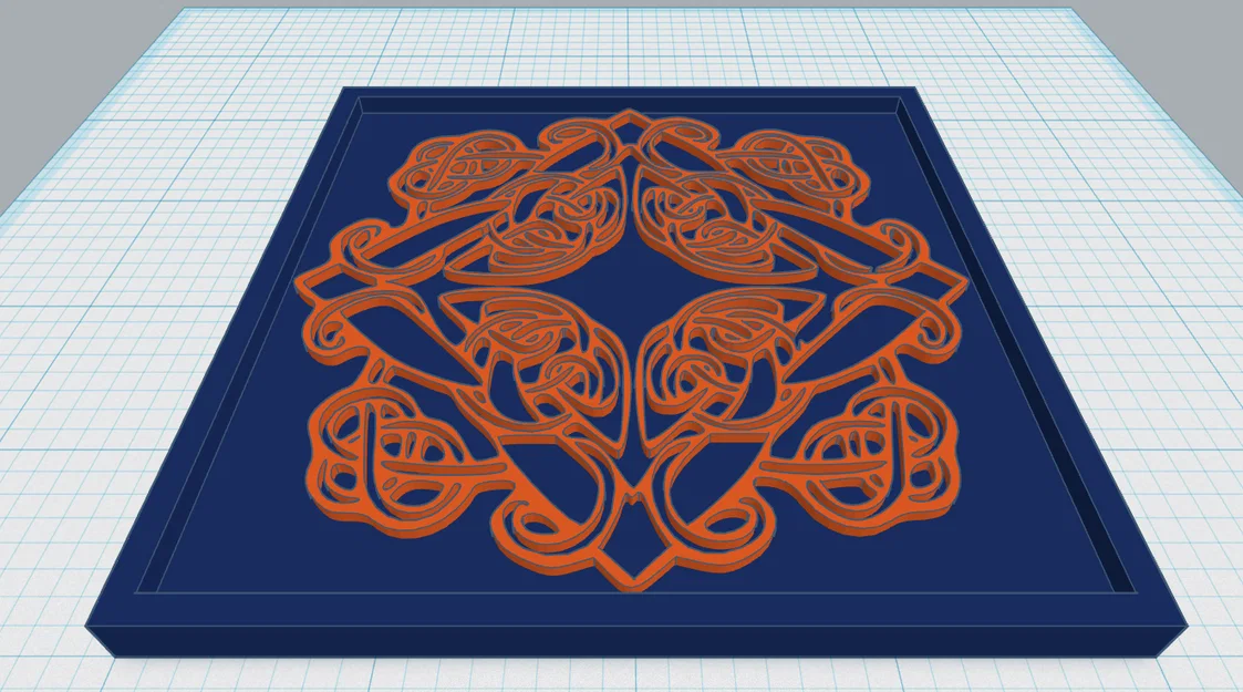 Khay Lót Ly Mandala Celtic 26 - Image 1