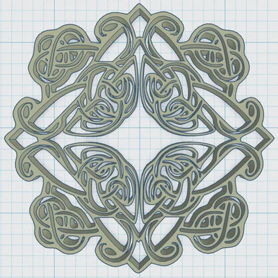 Khay Lót Ly Mandala Celtic 26