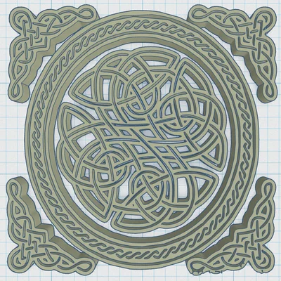 Đế Lót Cốc Hoa Văn Celtic Mandala 24