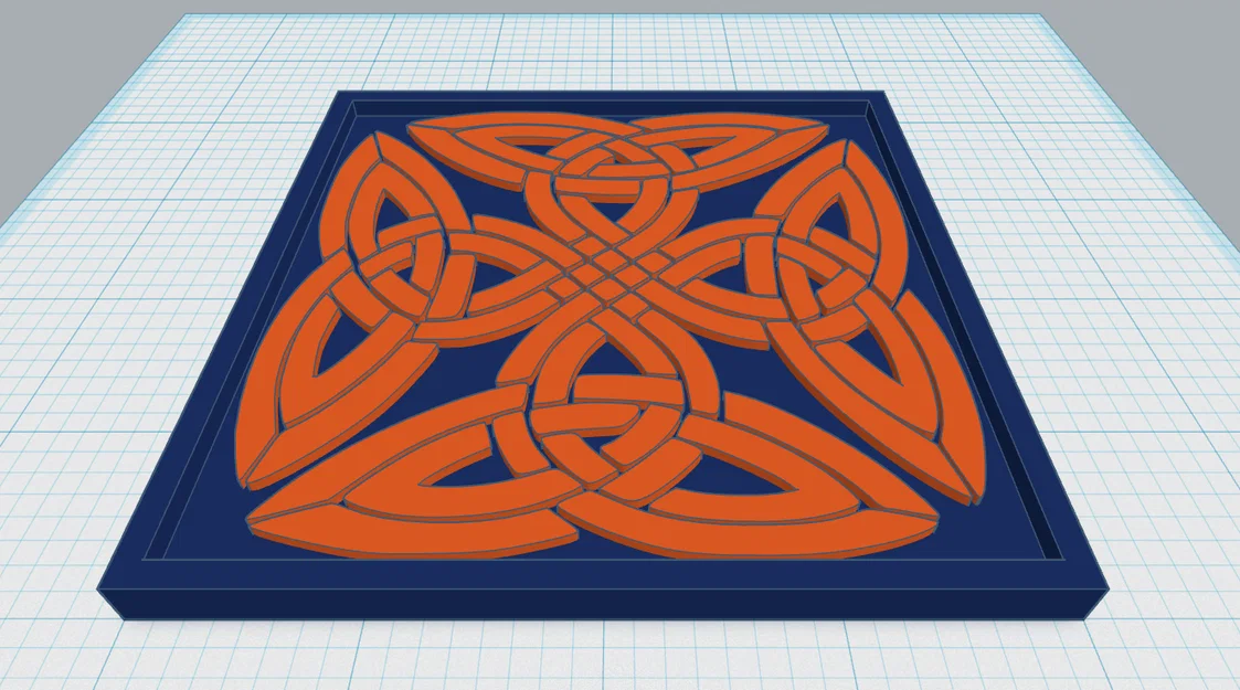 Celtic Mandala Coaster 22 - Image 1