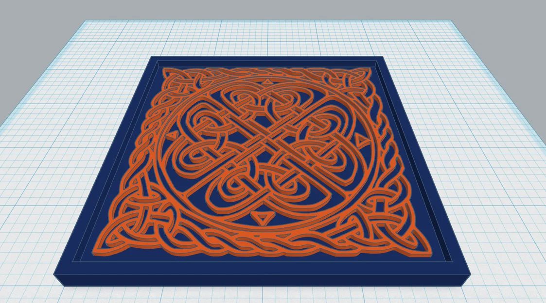 Celtic Mandala Coaster 23 - Image 1