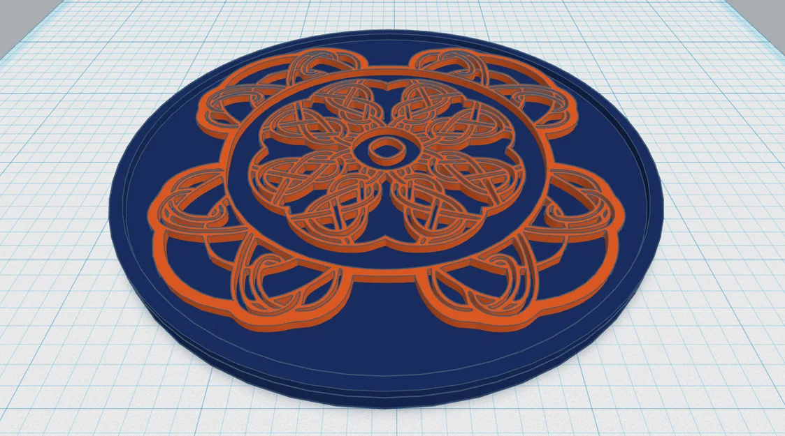 Đế lót ly Celtic Mandala 18 - Image 1