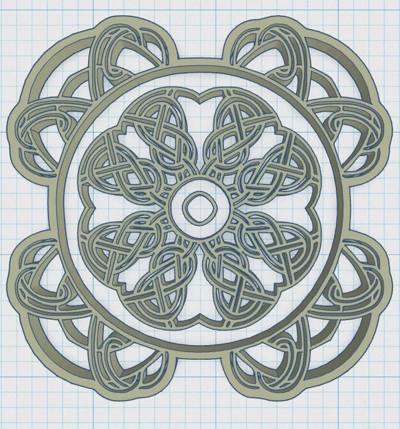 Đế lót ly Celtic Mandala 18 - Image 3