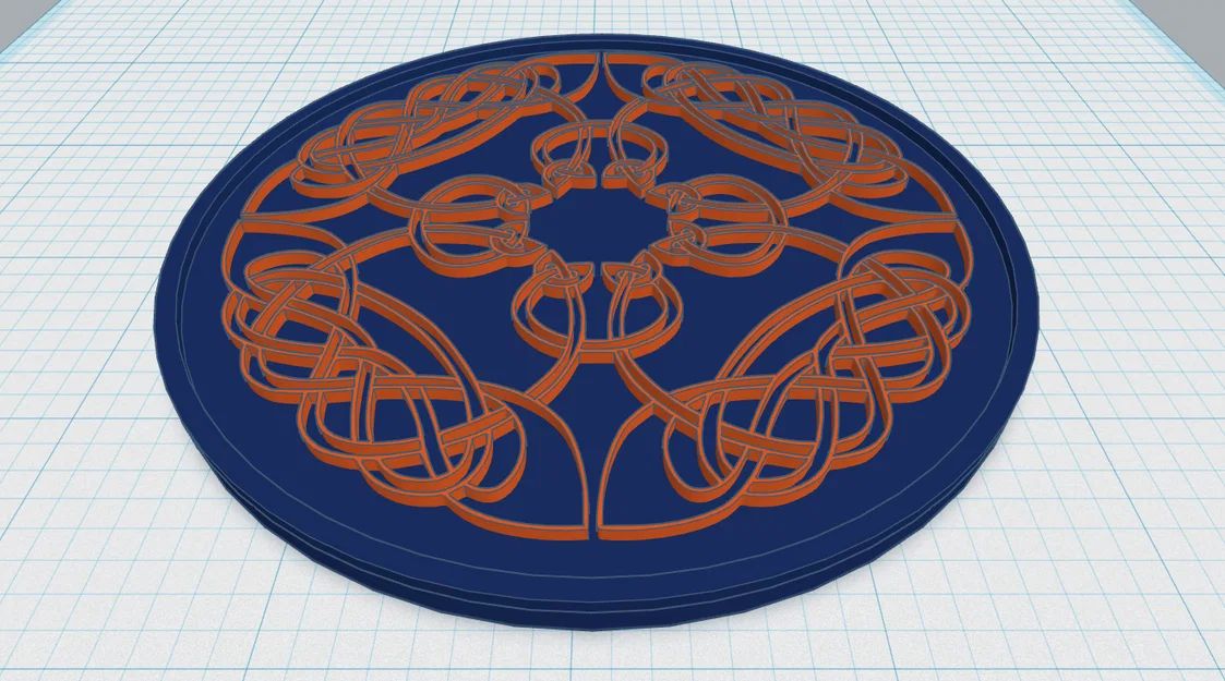 Đế Lót Ly Celtic Mandala 16 - Image 1
