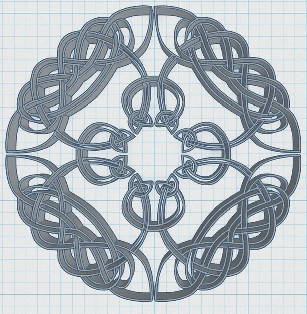 Đế Lót Ly Celtic Mandala 16 - Image 3