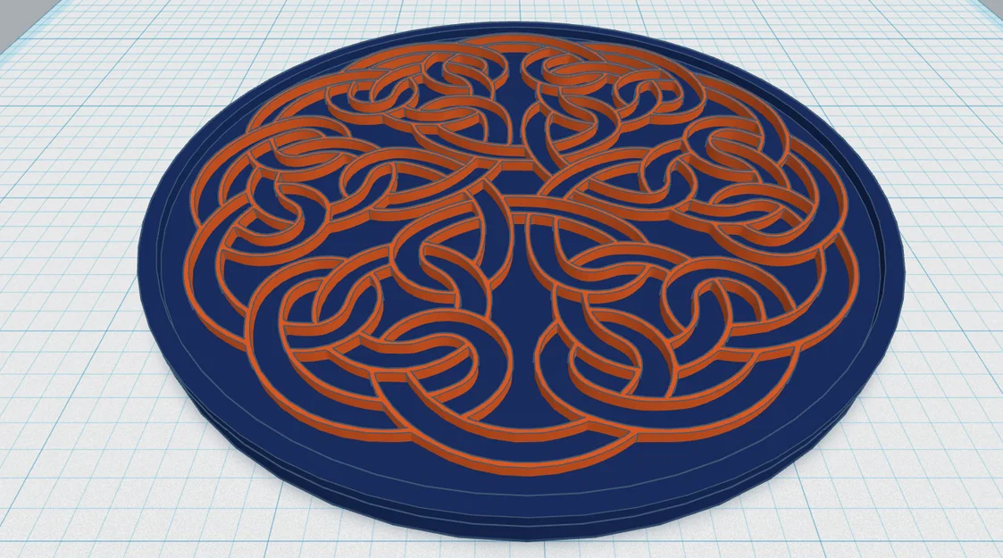 Đế Lót Ly Mandala Celtic 13 - Image 1