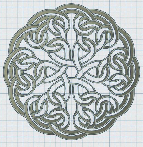 Đế Lót Ly Mandala Celtic 13 - Image 3