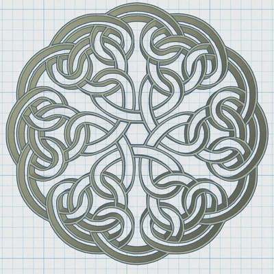 Đế Lót Ly Mandala Celtic 13