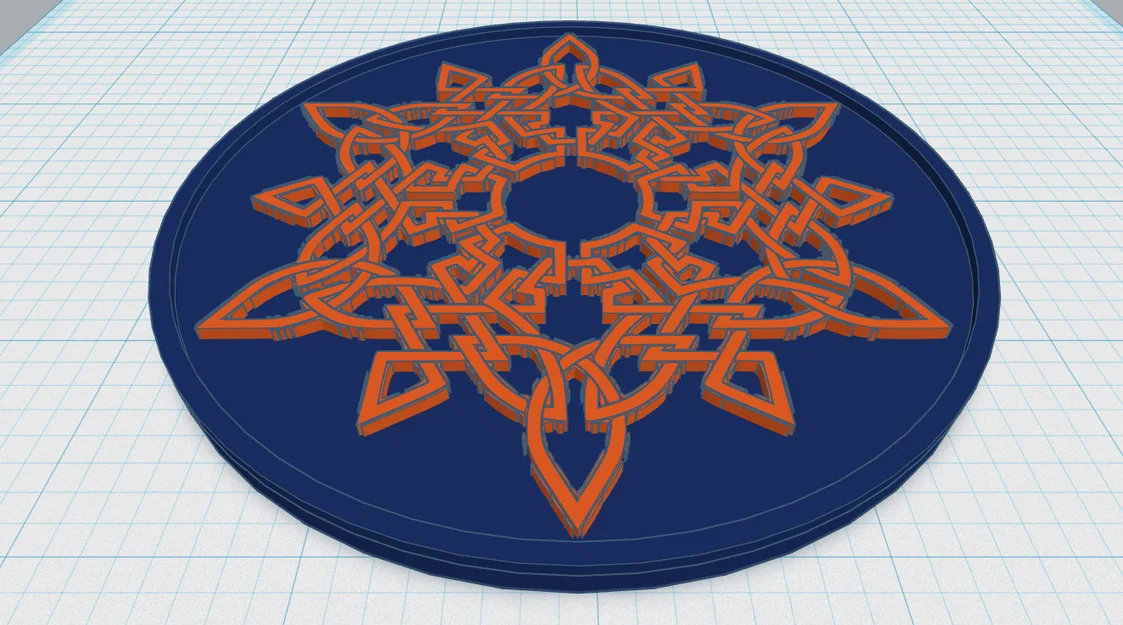Celtic Mandala Coaster 14 - Image 1