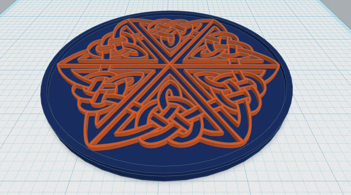 Đế Lót Ly Mandala Celtic 12 - Image 1