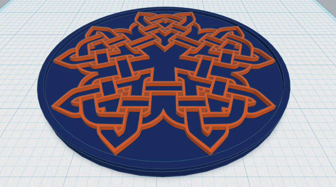 Đế lót ly Mandala Celtic 11 - Image 1
