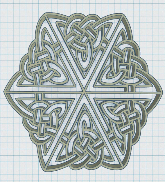 Đế Lót Ly Mandala Celtic 12 - Image 3