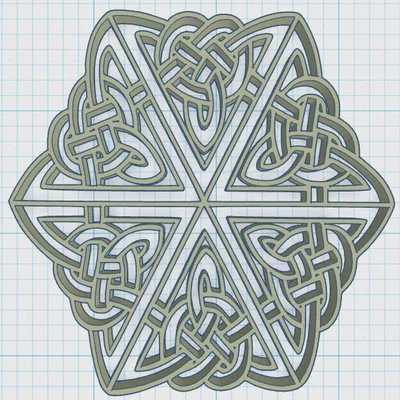 Đế Lót Ly Mandala Celtic 12