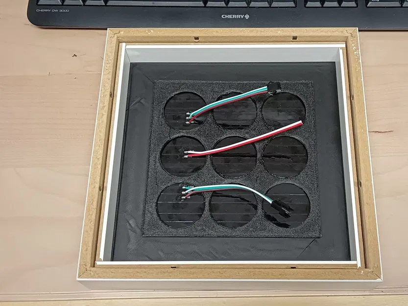 Mạch LED WS2812B 16x16 gắn trong khung Ikea Ribba - Image 4