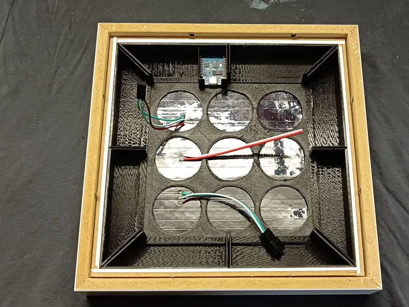 Mạch LED WS2812B 16x16 gắn trong khung Ikea Ribba - Image 5