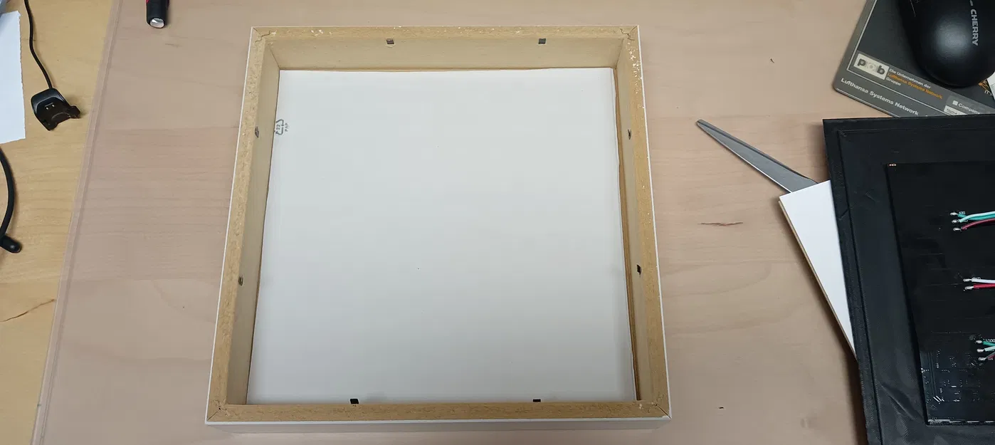 Mạch LED WS2812B 16x16 gắn trong khung Ikea Ribba - Image 6