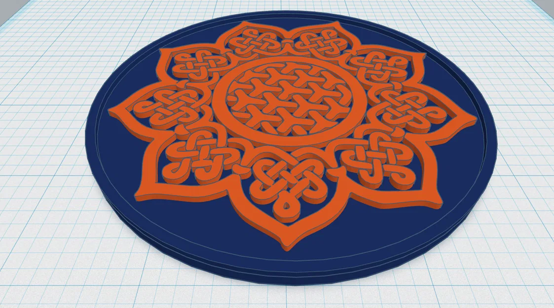 Đế Lót Ly Mandala Celtic 8 - Image 1