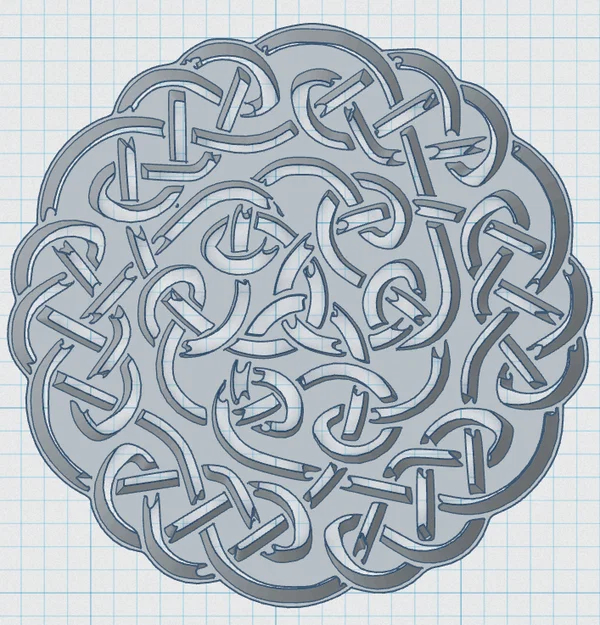 Đế Lót Ly Mandala Celtic 7 - Image 3