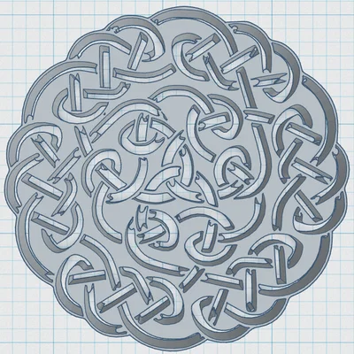 Đế Lót Ly Mandala Celtic 7