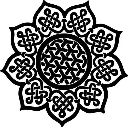 Đế Lót Ly Mandala Celtic 8 - Image 2