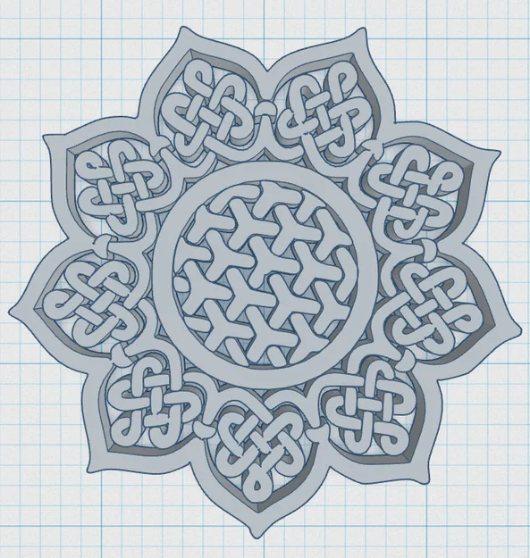 Đế Lót Ly Mandala Celtic 8 - Image 3