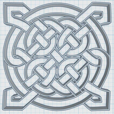 Đế Lót Ly Hoa Văn Mandala Celtic 4