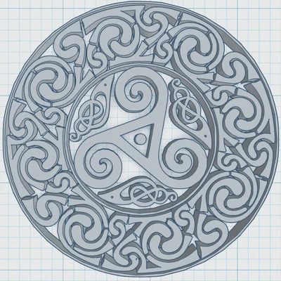 Đế Lót Ly Hoa Văn Celtic Mandala Số 5