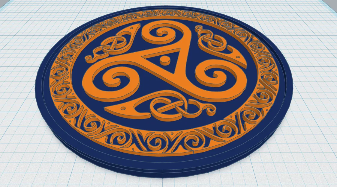 Đế lót ly Mandala Celtic 1 - Image 1