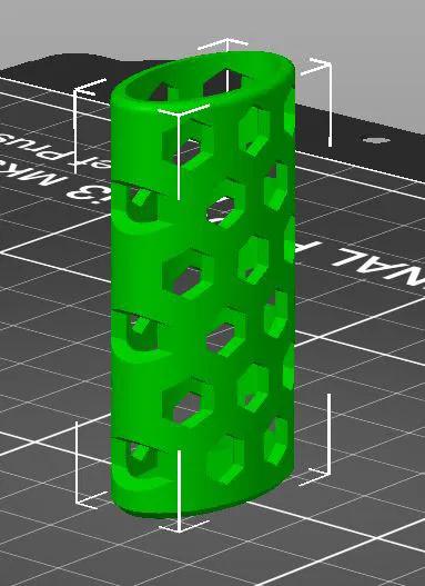 Vỏ Bật Lửa Mini Bic Họa Tiết Lục Giác - Image 1