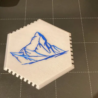 Dụng Cụ Cào Băng Lục Giác Có Núi Matterhorn