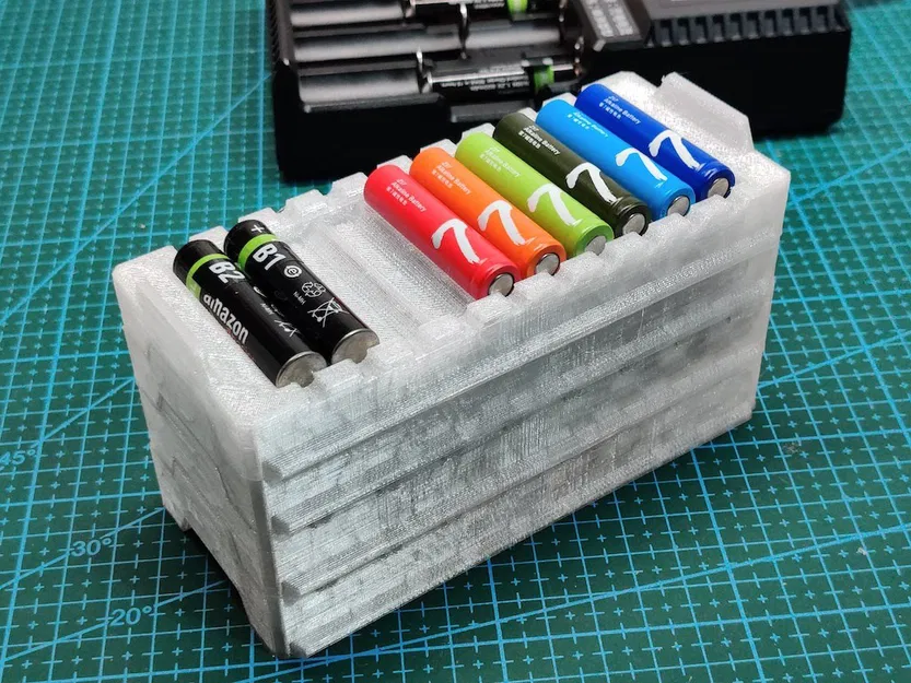 Hộp Đựng Pin AA/AAA Có Thể Xếp Chồng - Image 1