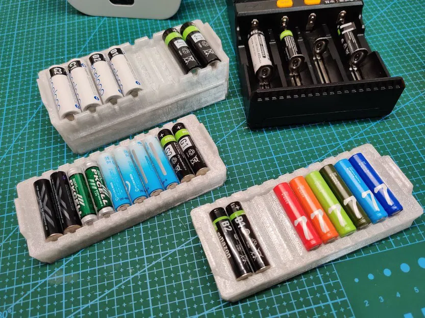 Hộp Đựng Pin AA/AAA Có Thể Xếp Chồng - Image 2