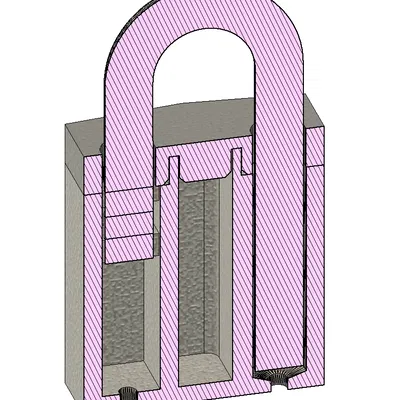 Hộp Đựng Geocaching Kiểu Ổ Khóa