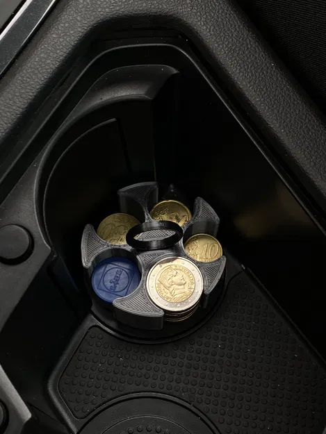 Khay Đựng Tiền Xu Euro Cho Xe Hơi (¢10, ¢20, ¢50, €1, €2) - Image 3