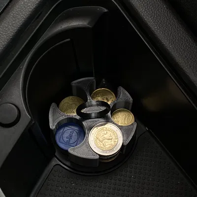 Khay Đựng Tiền Xu Euro Cho Xe Hơi (¢10, ¢20, ¢50, €1, €2)