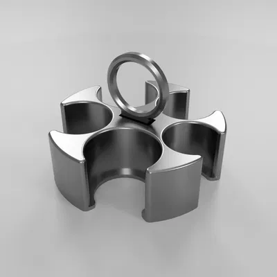 Khay Đựng Tiền Xu Euro Cho Xe Hơi (¢10, ¢20, ¢50, €1, €2)