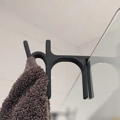 Kẹp Treo Khăn Tắm Lên Kính Vòi Sen