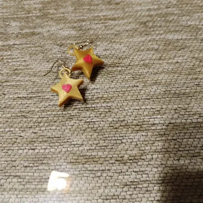 Bông tai sao vàng trái tim