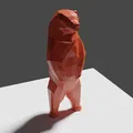 Gấu Low Poly Đứng - Thumbnail 1