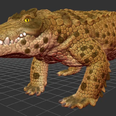 Mô hình Kaprosuchus - Cá sấu giống lợn