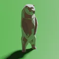 Gấu Low Poly Đứng - Thumbnail 2