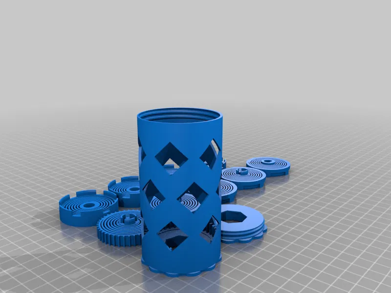 Giá Đỡ Cuộn Dây Tự Động Tua Lại Tích Hợp Cho Vỏ Máy Prusa V2 - Image 2